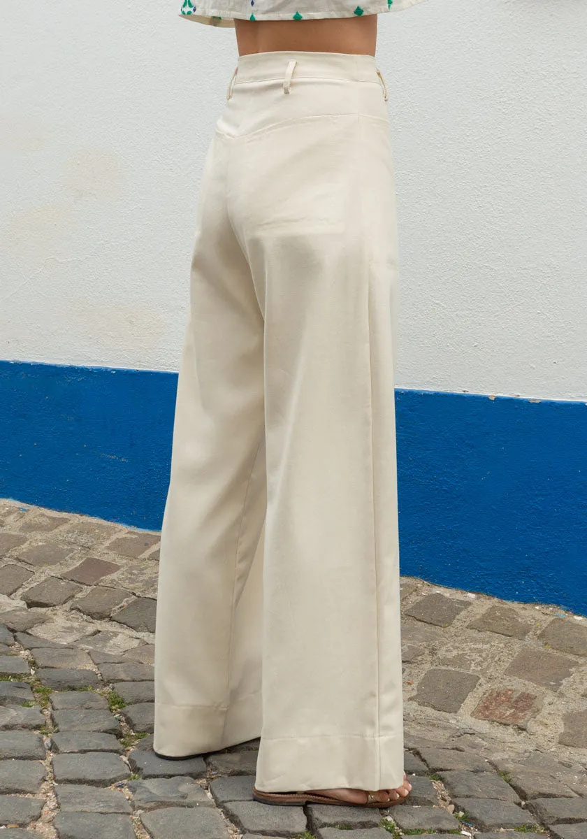 Pantalon SALVO Vanille