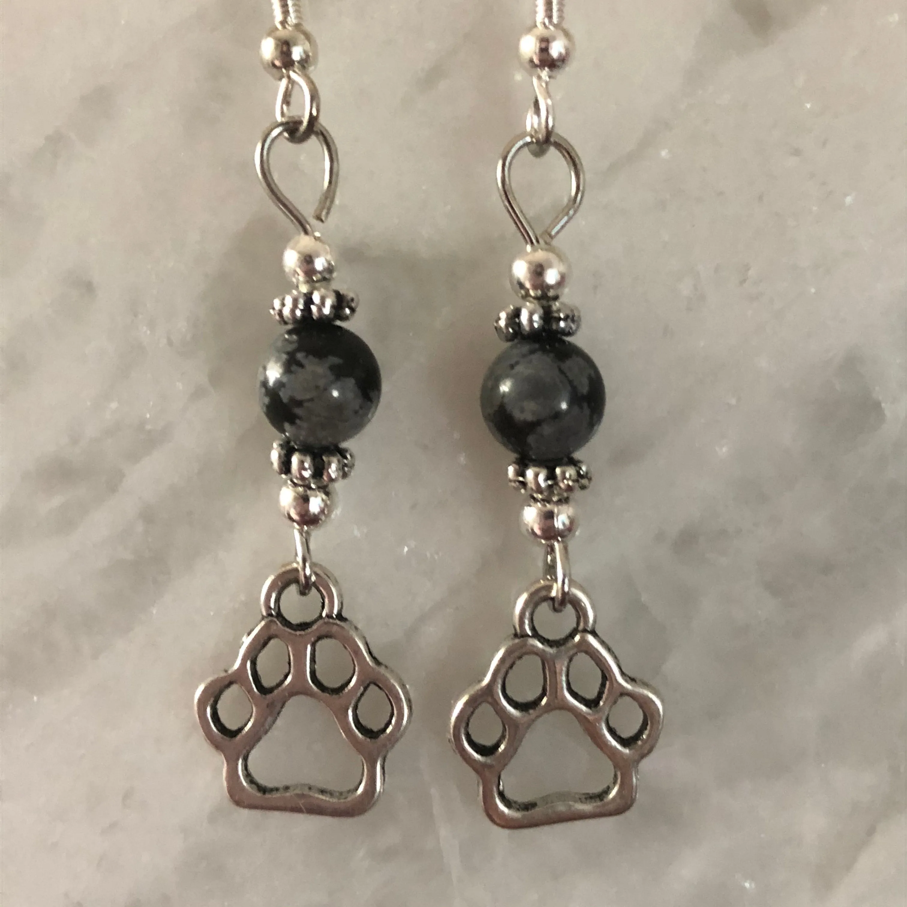 Paw Print Earrings small