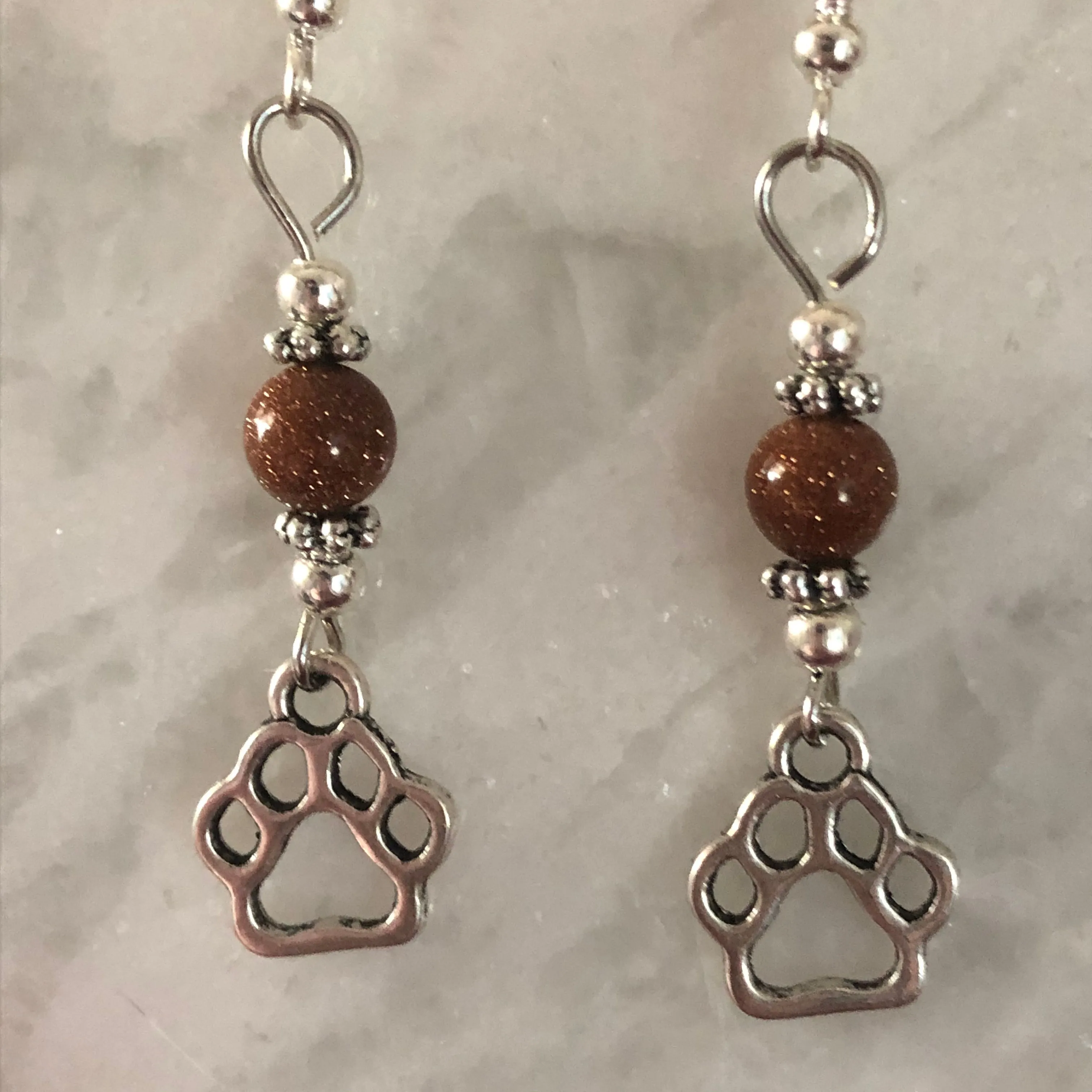 Paw Print Earrings small