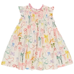 Pink Chicken Stevie Dress - Watercolor Bows