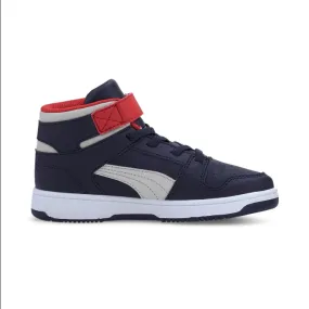 Puma Rebound Layup boy's sneakers shoe 370488 11 blue gray red