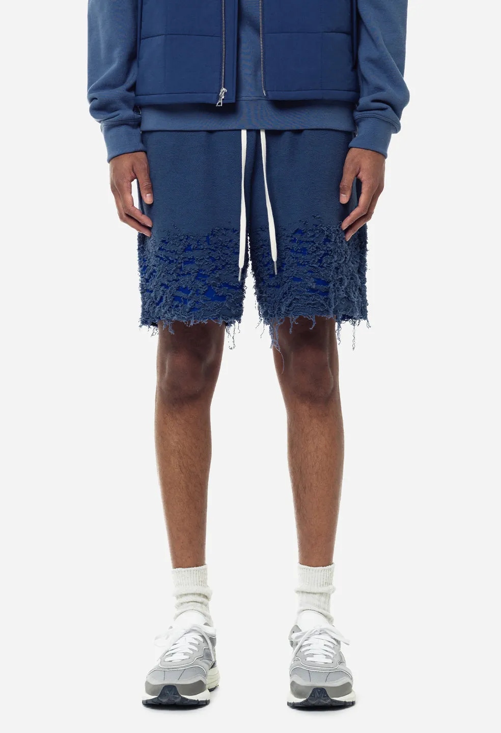 Reverse Burn-Out Shorts / Cadet X Royal