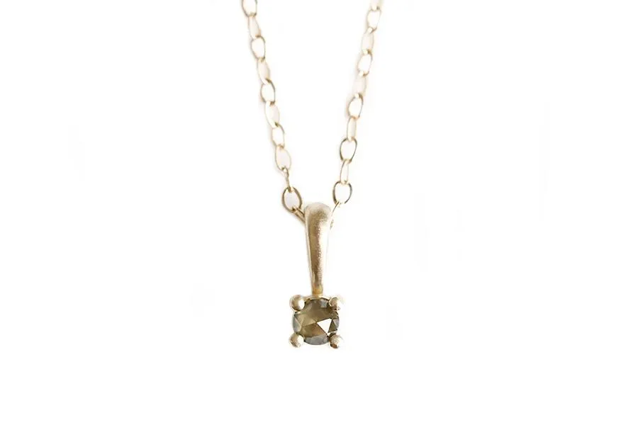 Rose Cut Diamond Necklace No 3