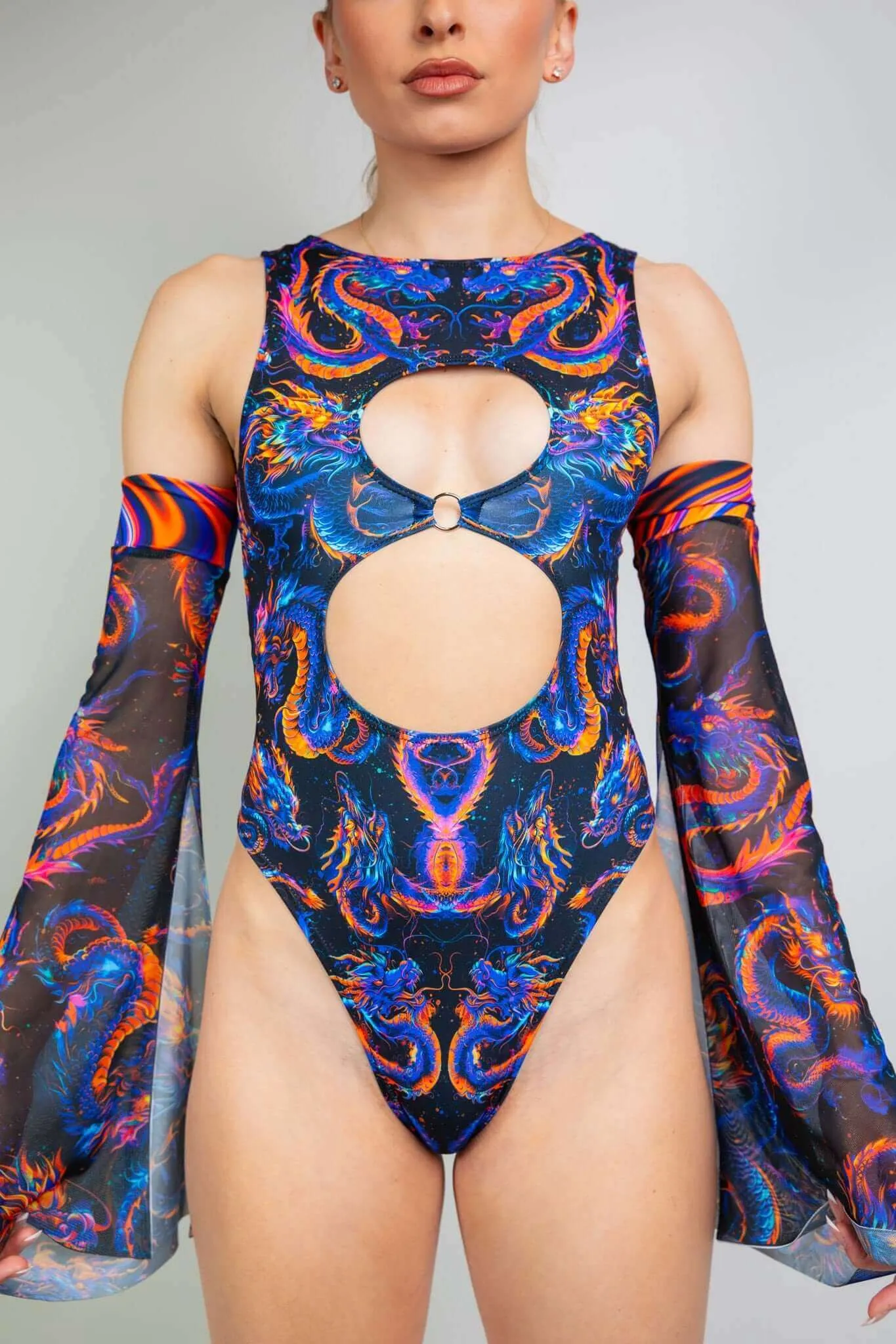 ShadowFlame Keyhole Bodysuit