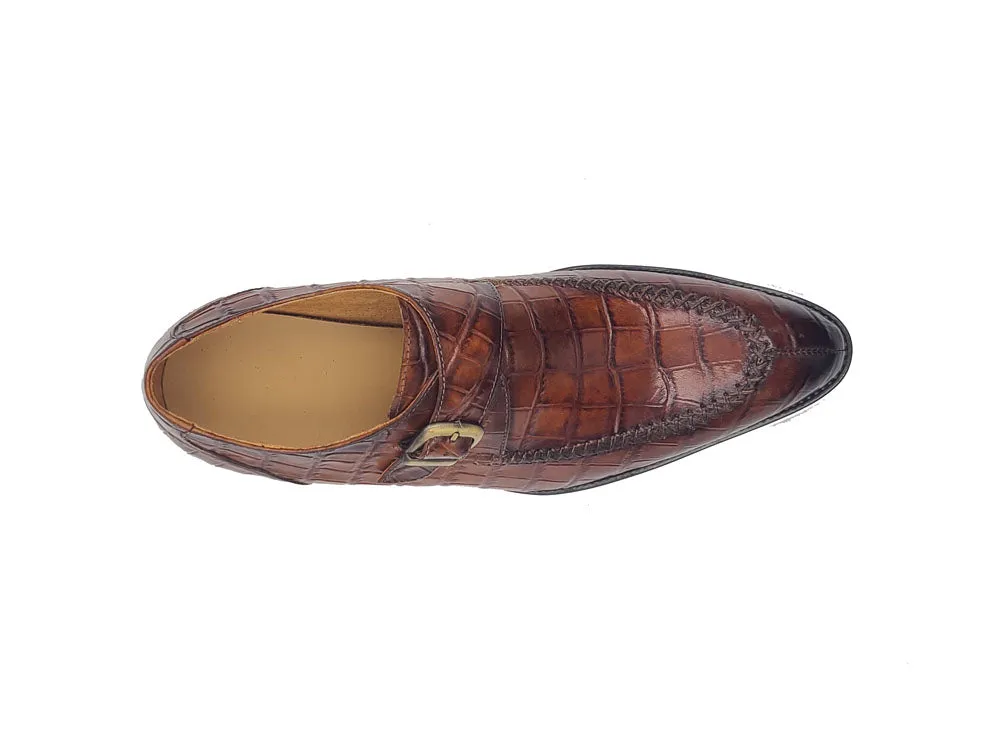 Single Monk Buckle Split Toe Loafer