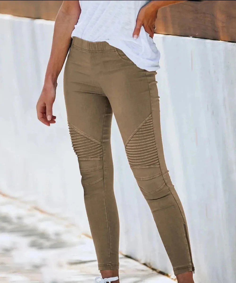 Slim Fitness Leggings Elastic Seamless Jeans