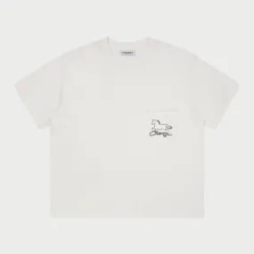 Stardust Boxy Pocket Tee (Vintage White)