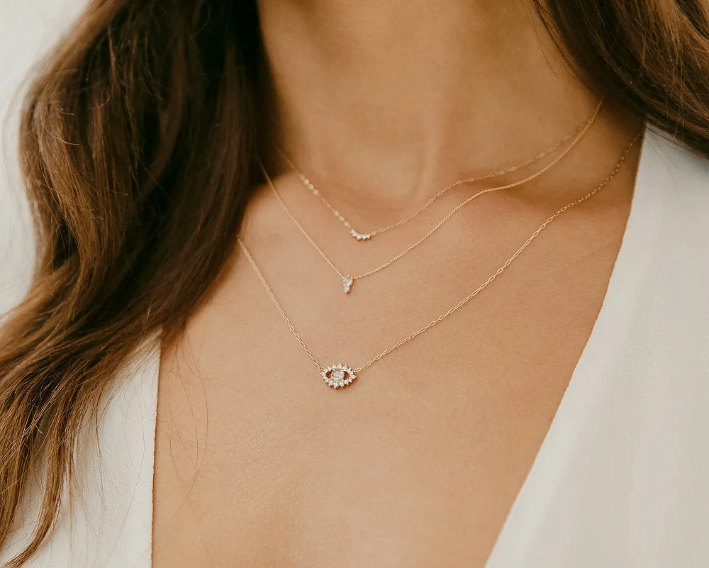 Sullivan Rose Cut Diamond Necklace