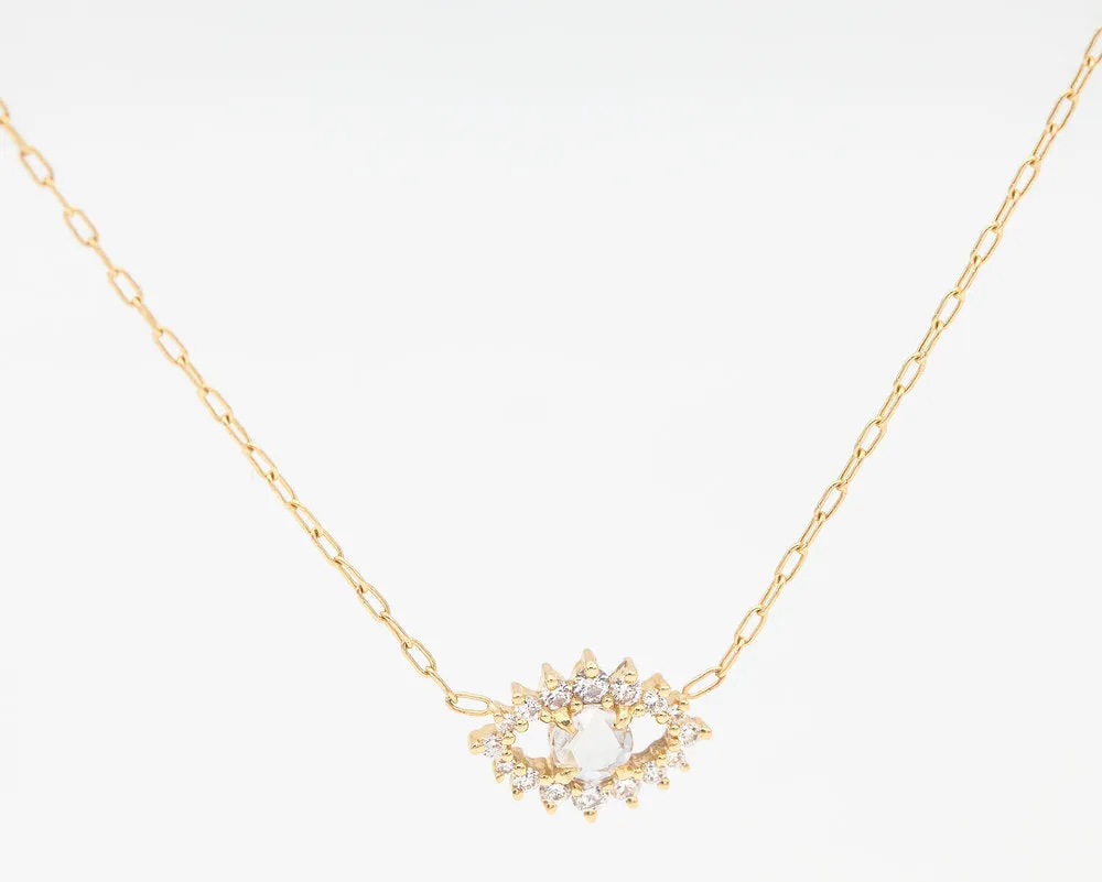 Sullivan Rose Cut Diamond Necklace