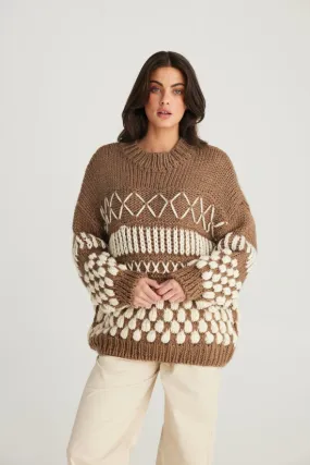 Talisman Colorado Knit Jumper Mocha