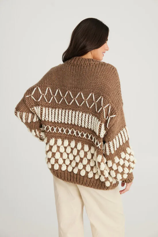 Talisman Colorado Knit Jumper Mocha