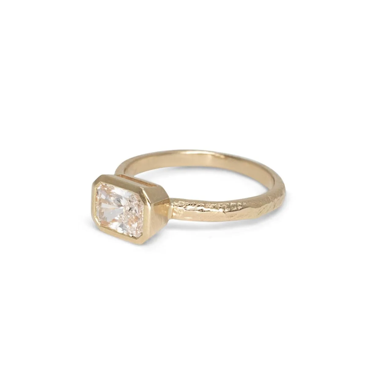 The Atlantic 0.91 Radiant Cut Diamond Engagement Ring