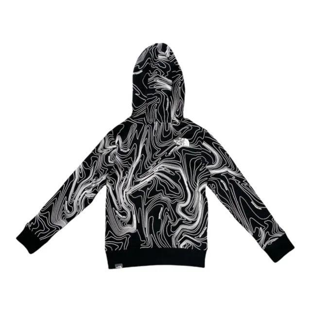 The North Face Junior Hoodie NF0A7R1H5P61 black topographic