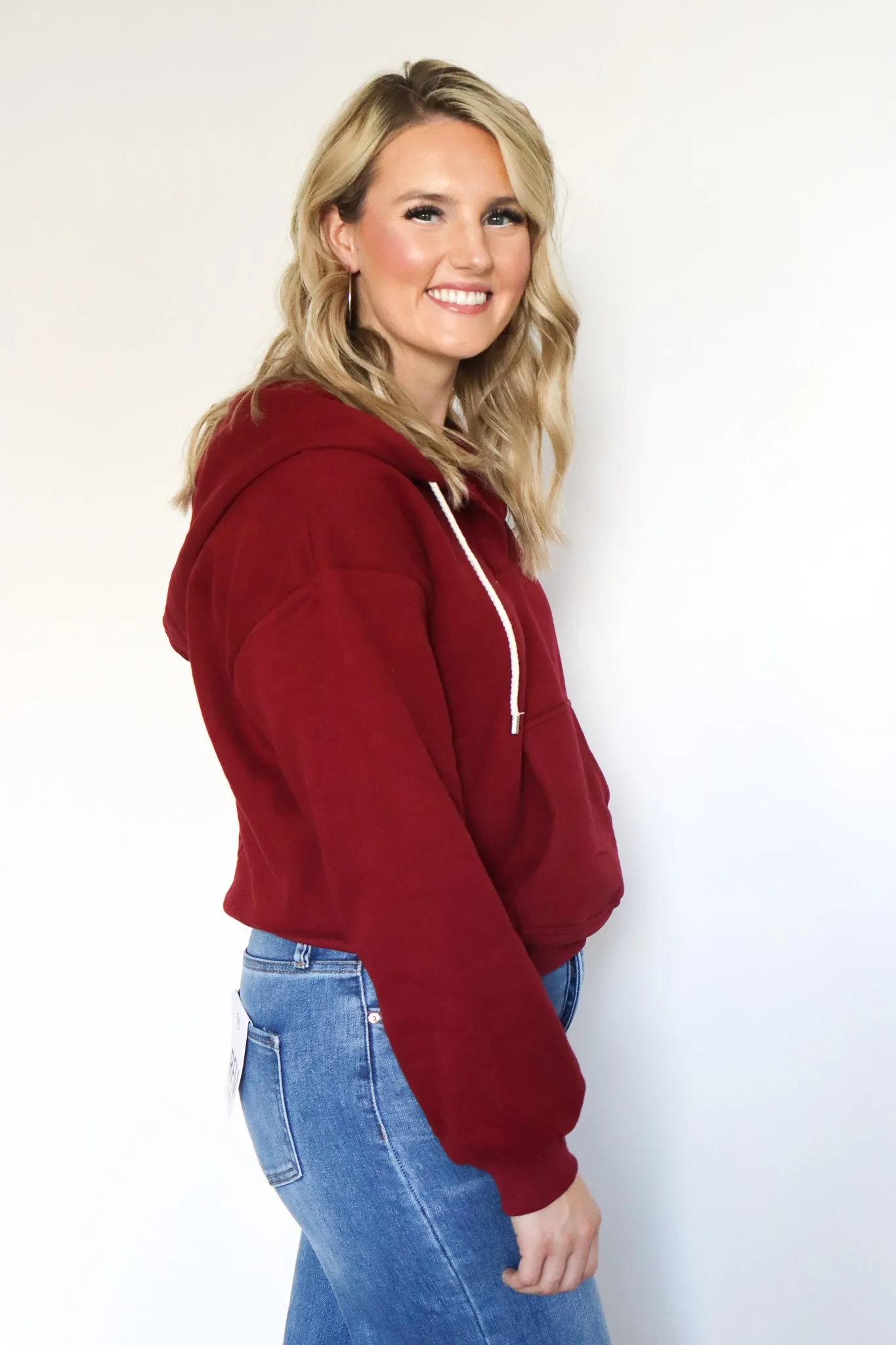 The Weekender V-Neck Crop Hoodie (BFCM)