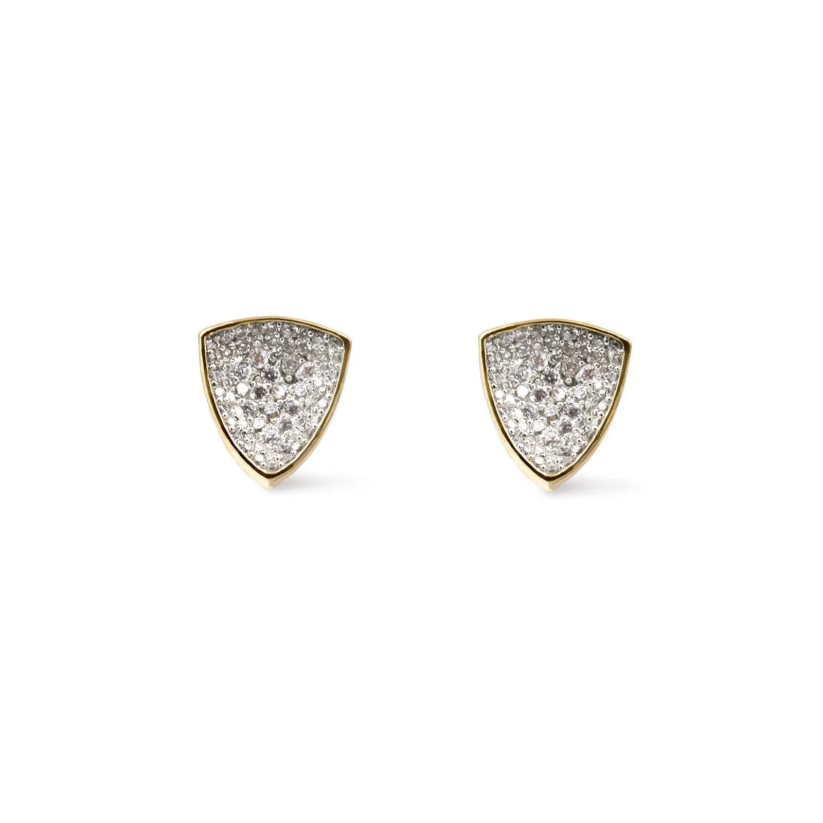 Thyra - Large Concave Pave Studs