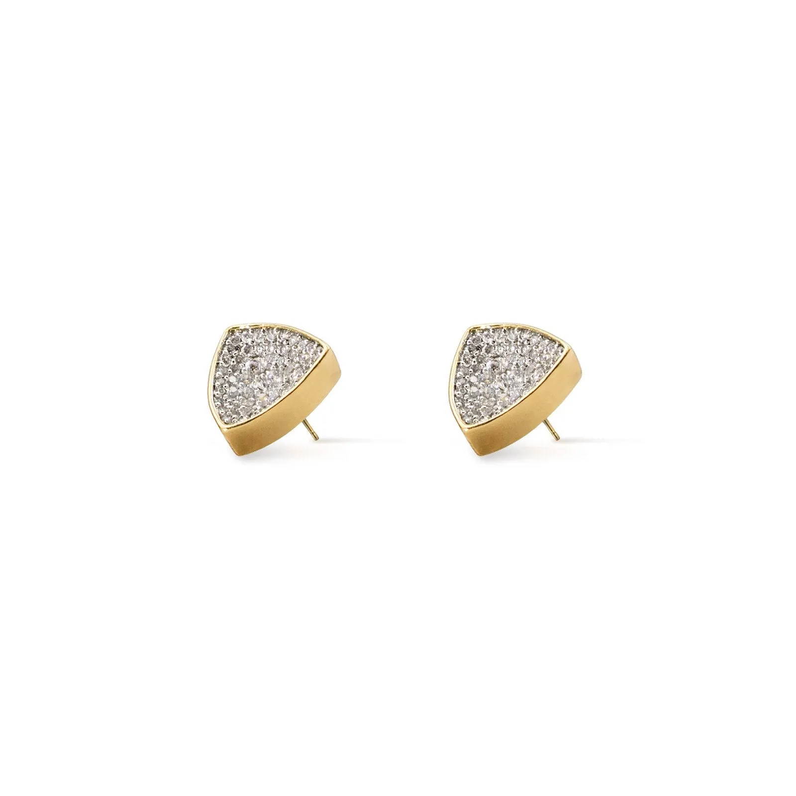 Thyra - Large Concave Pave Studs