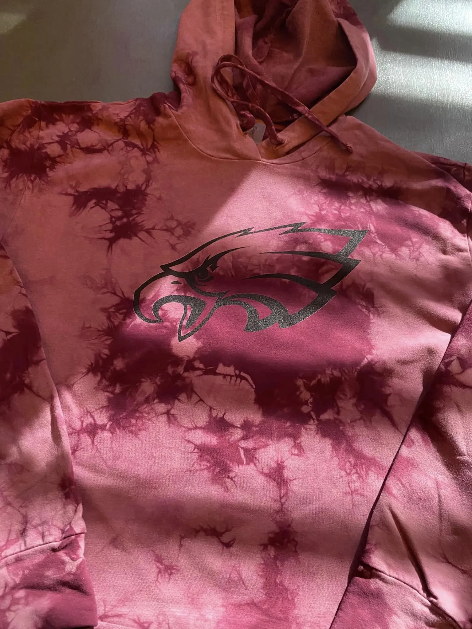 Tie Dye Eagles Crop ( PINK FRIDAY )