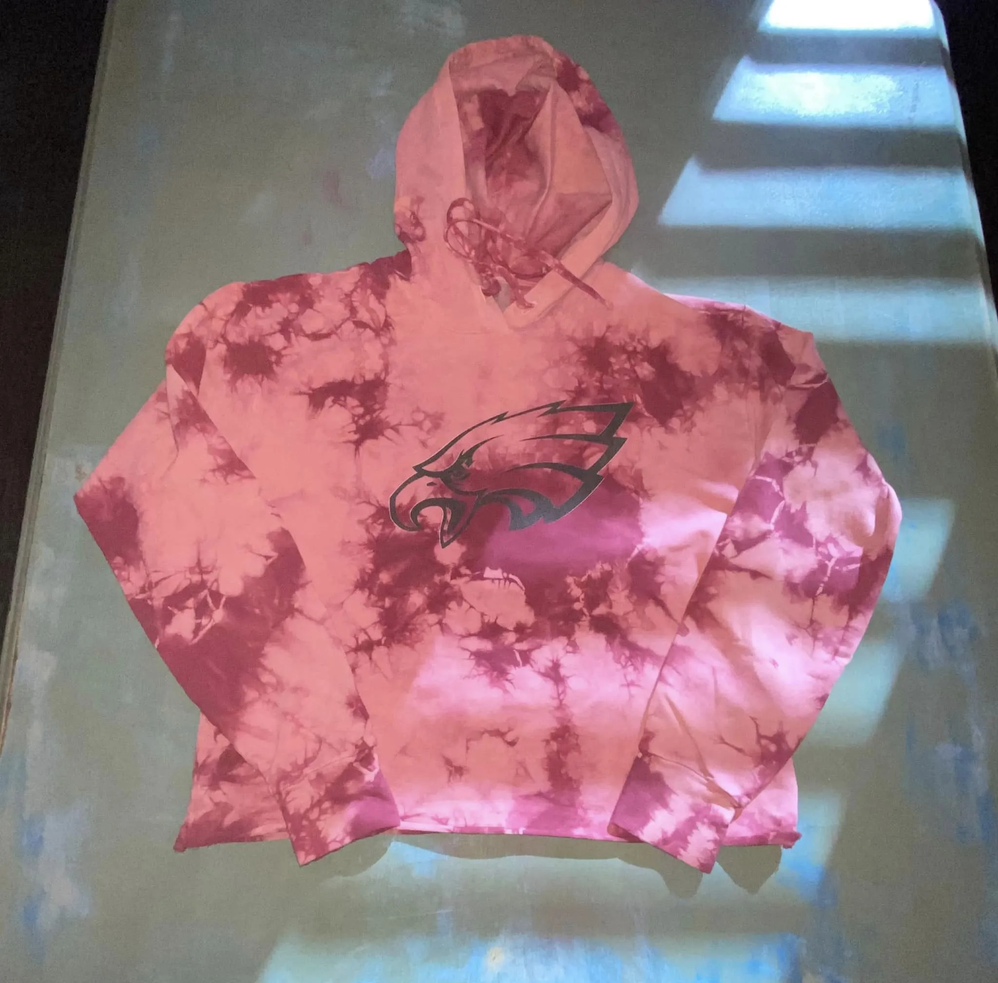 Tie Dye Eagles Crop ( PINK FRIDAY )