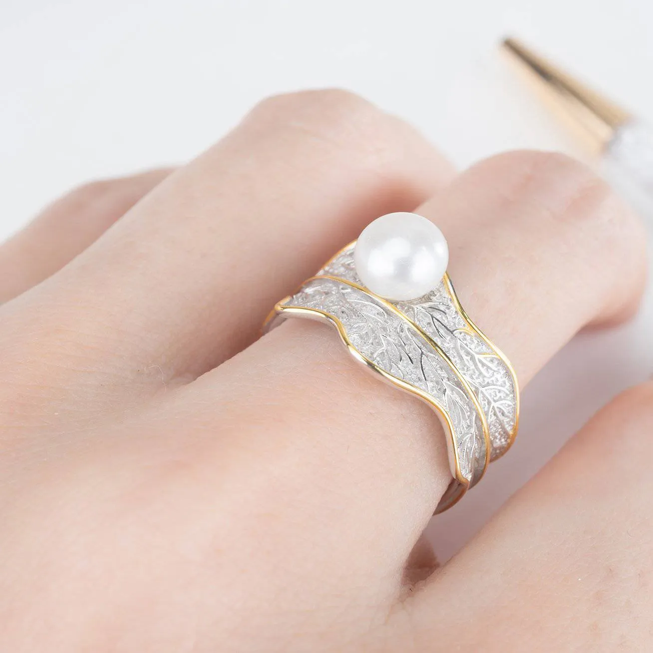 Top Grade Freshwater Pearl Ring WR00068