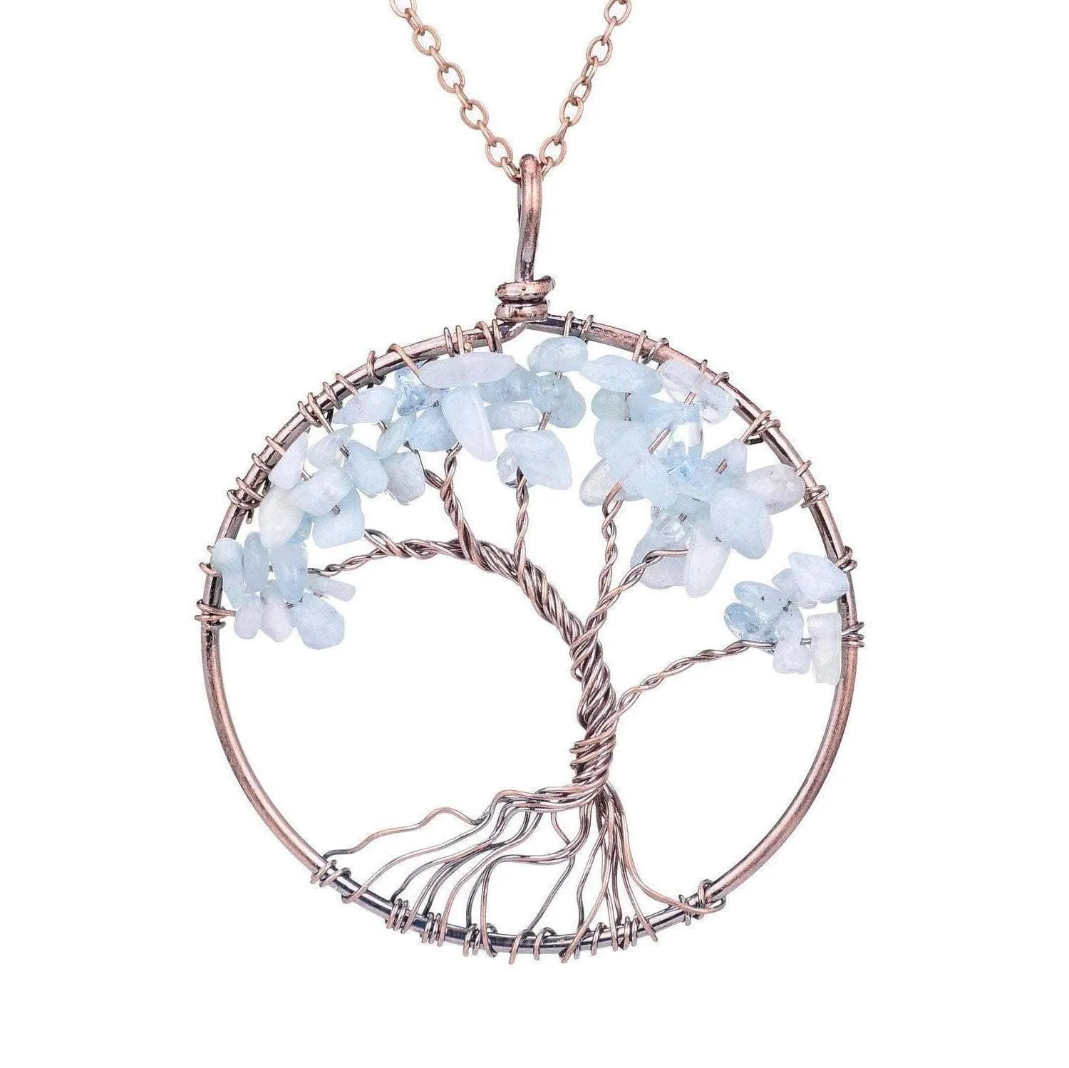 Tree of Life Crystal Necklace