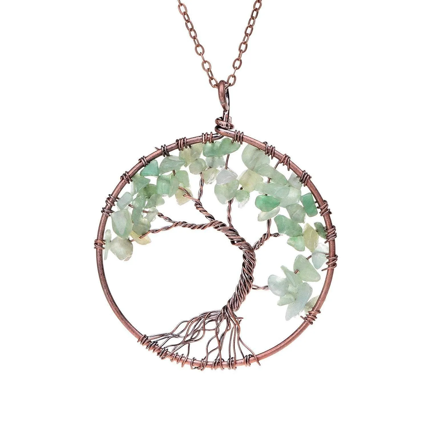 Tree of Life Crystal Necklace