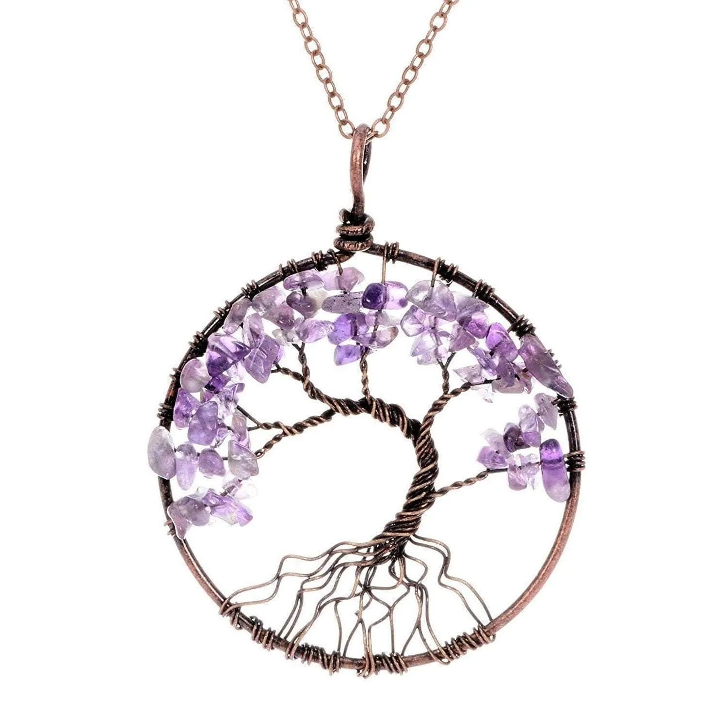 Tree of Life Crystal Necklace