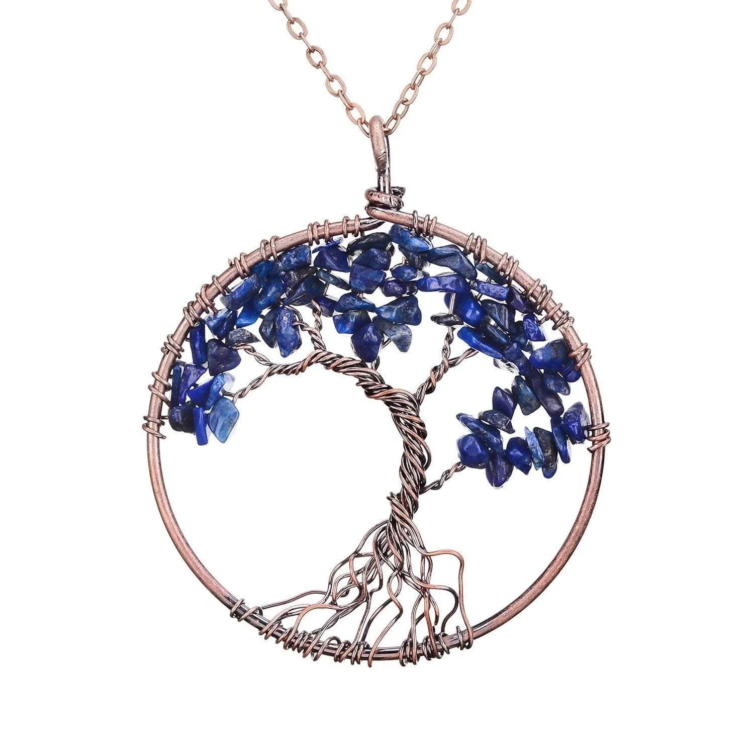 Tree of Life Crystal Necklace