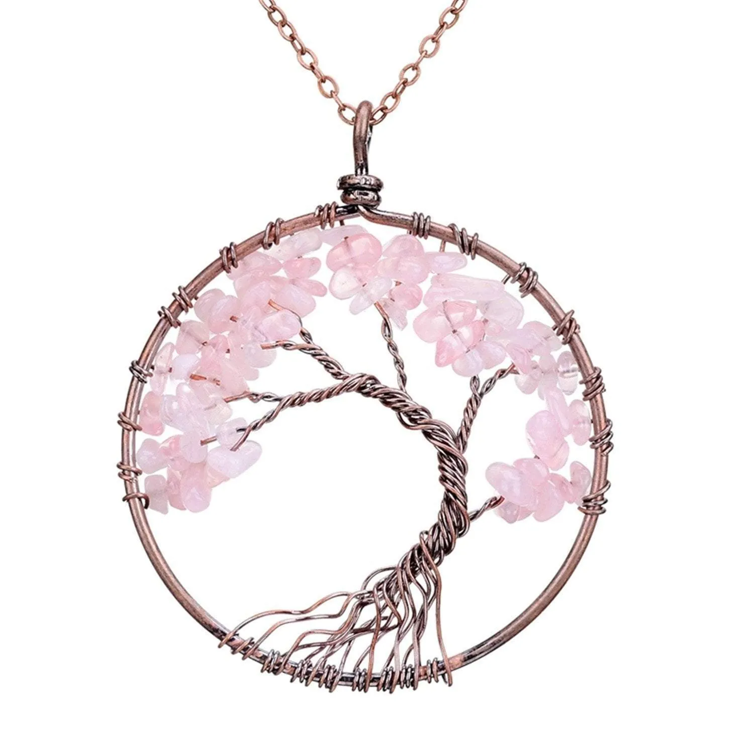 Tree of Life Crystal Necklace