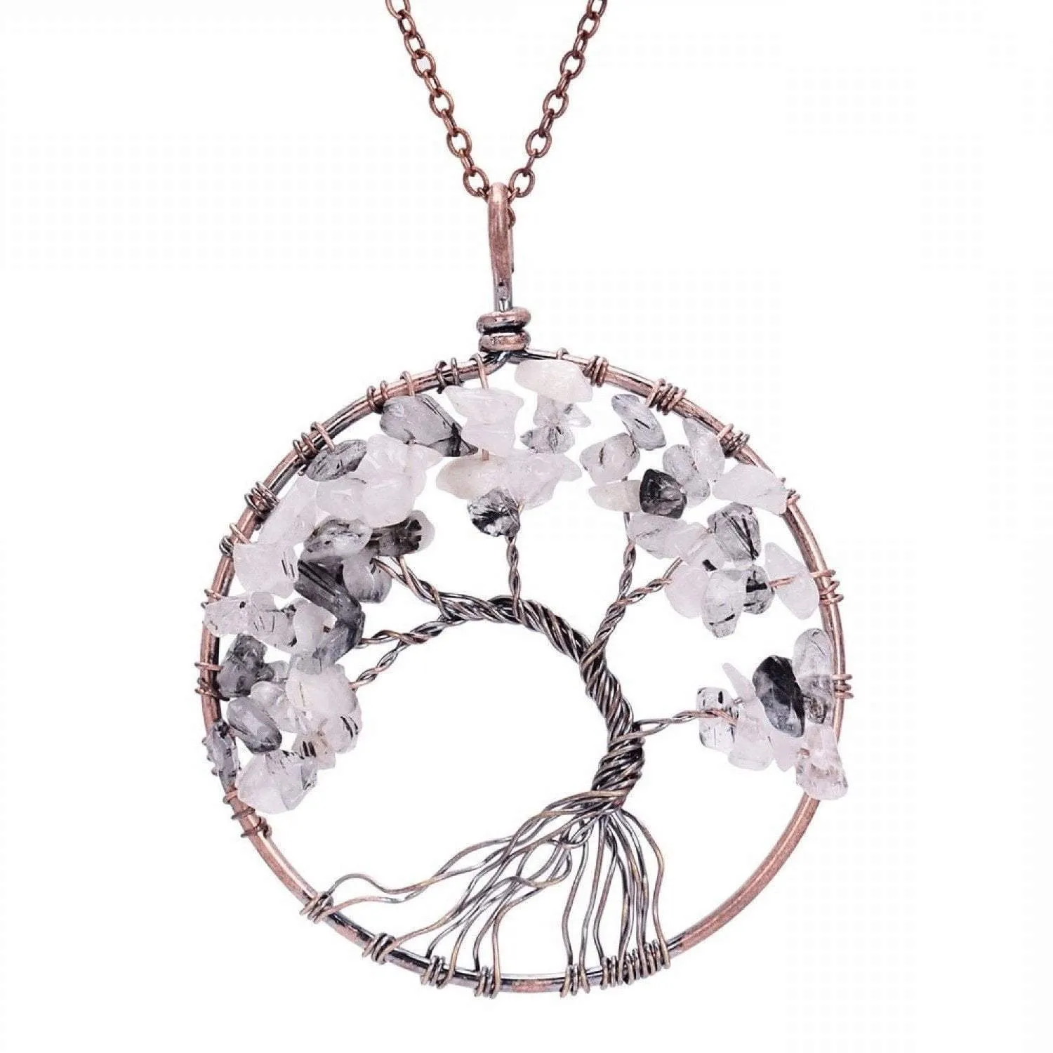 Tree of Life Crystal Necklace