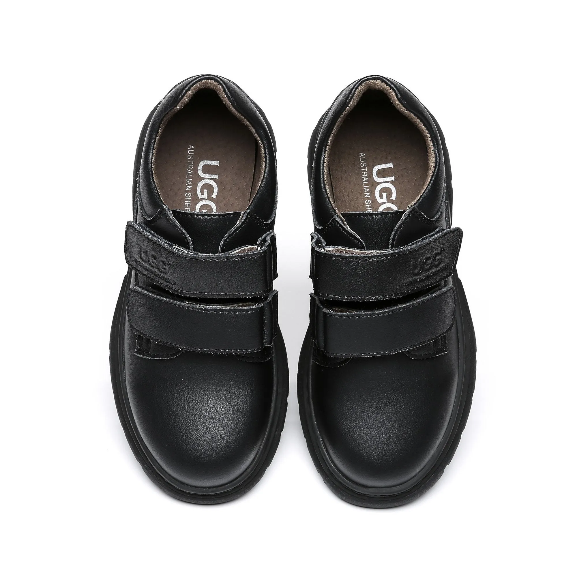 UGG Barry Leather Velcro Strap School Shoes