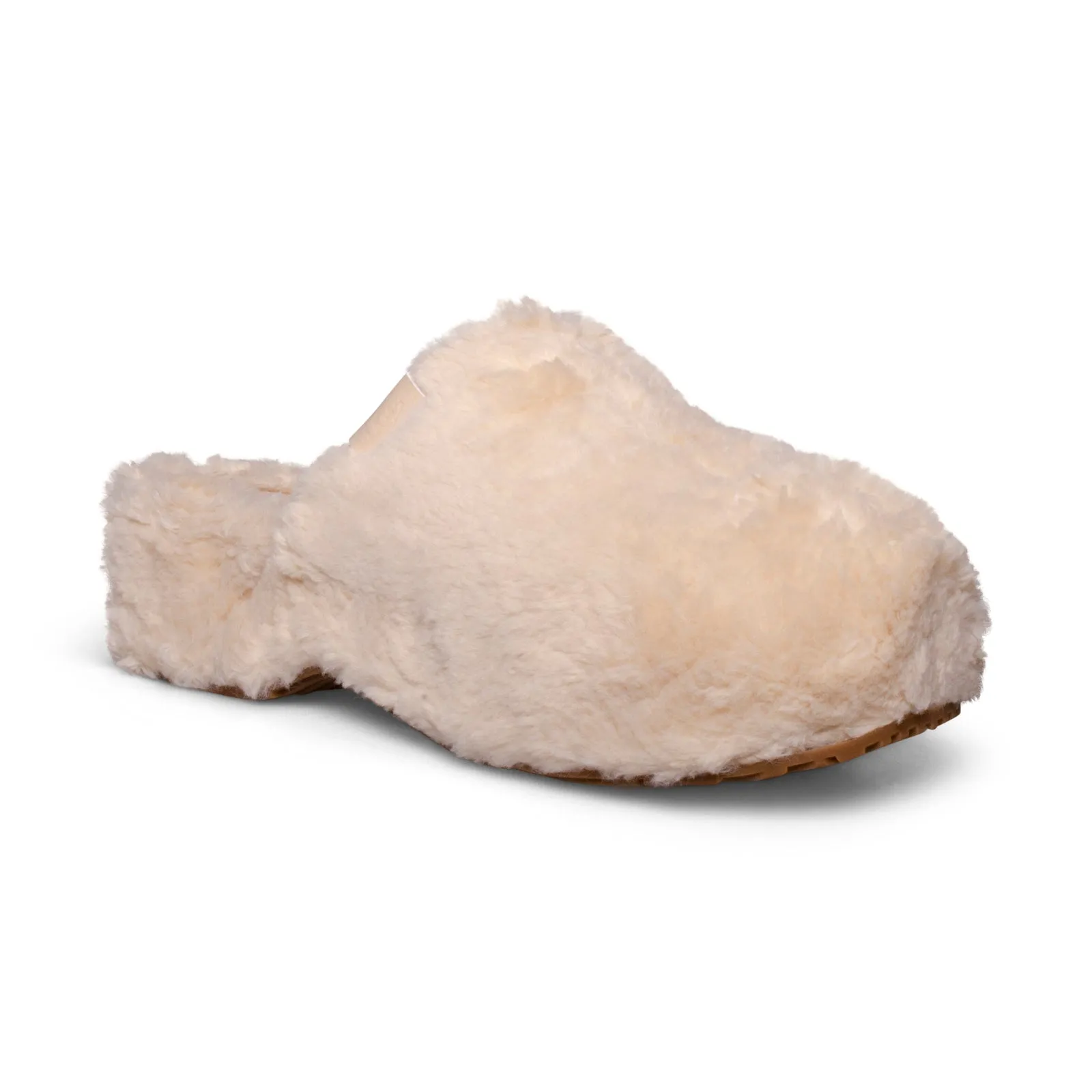 UGG Fuzz Sugar Clog Natural Slippers - Women's