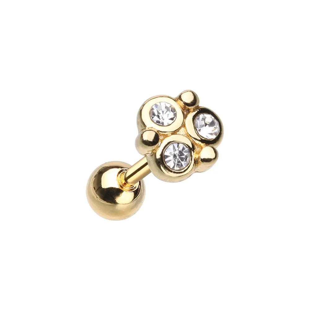 WILDKLASS Golden Crop Circles Cartilage Tragus Earring