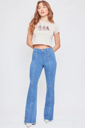 Women's Front Seam Flare Jeans