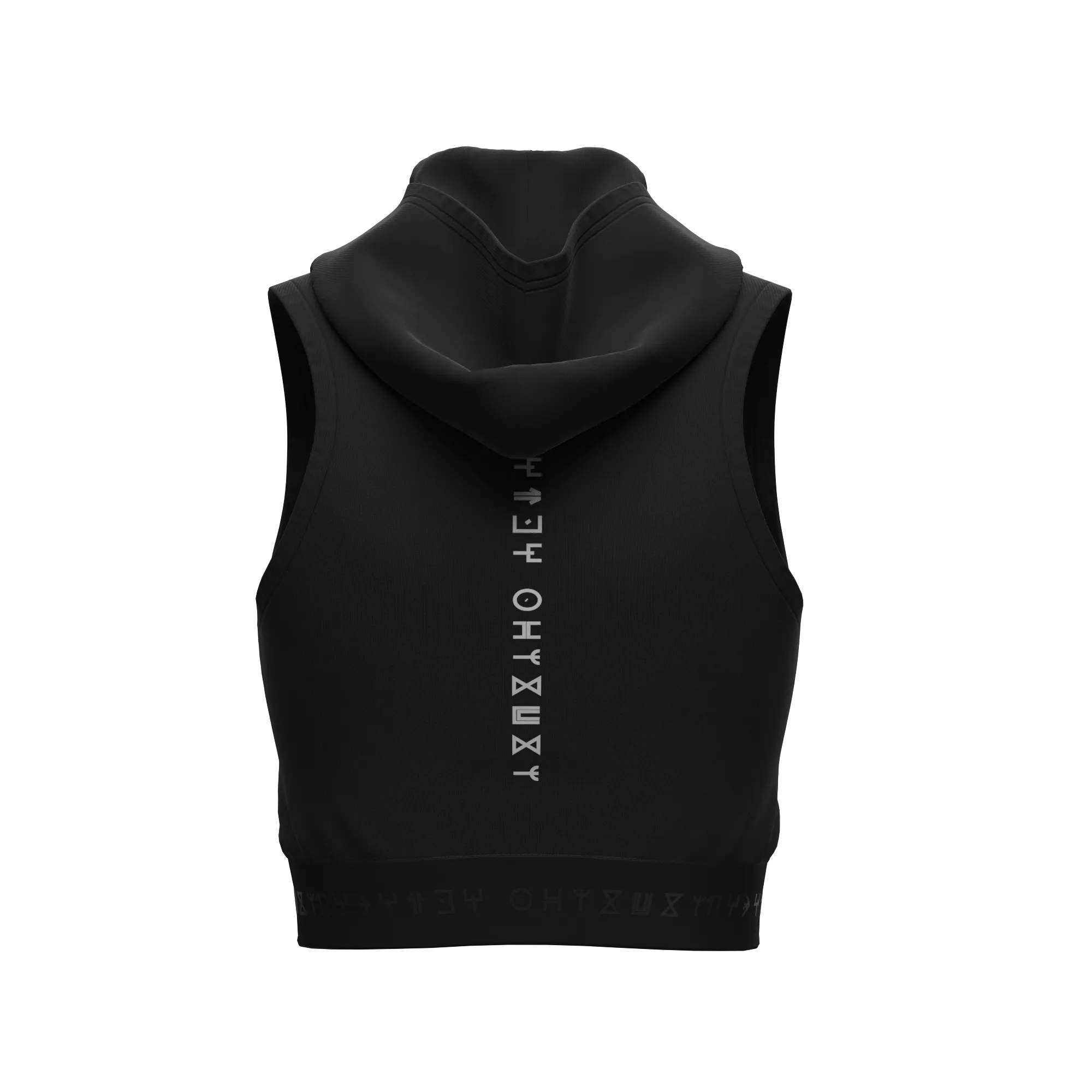 Women's Wakanda Athletics Sleeveless Crop Performance Hoodie