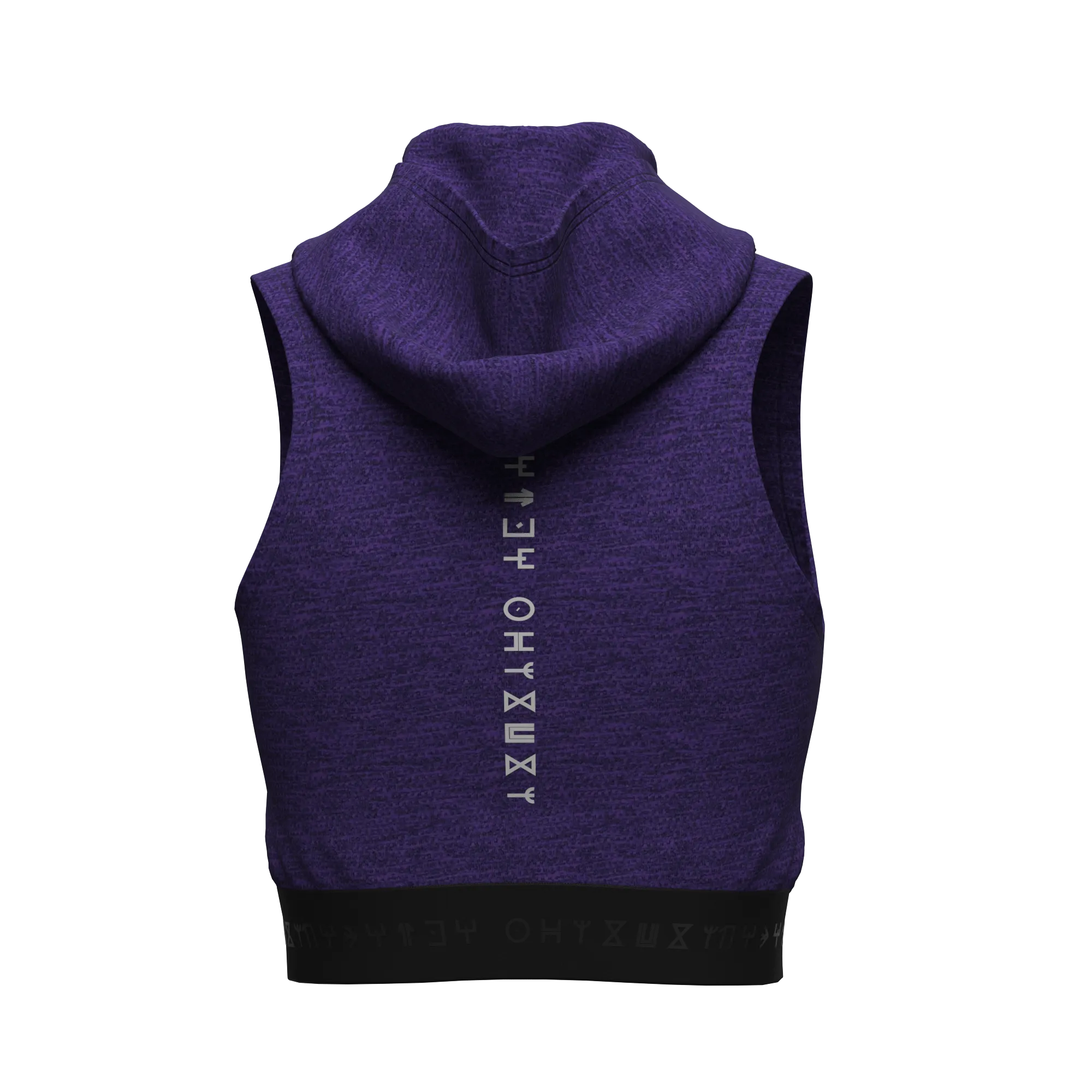 Women's Wakanda Athletics Sleeveless Crop Performance Hoodie